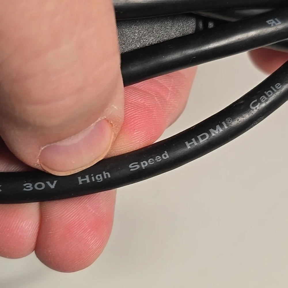Lot Of 3, HDMI To HDMI Cables Black Various Lengths & Cable Sizes‎